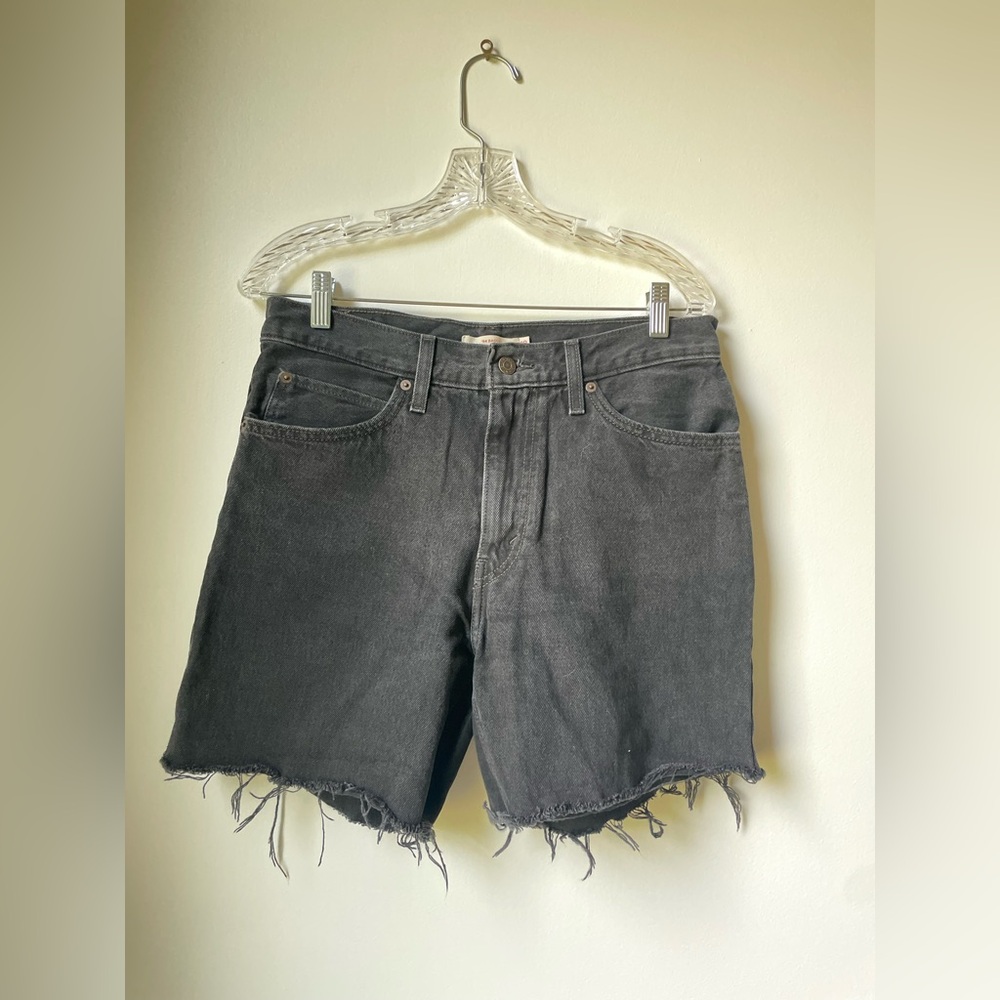 Levi’s 94 Baggy Denim Cutoff Shorts, washed Black, 29